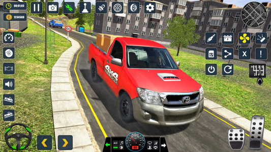 اسکرین شات 3 برنامه Offroad Pickup Truck Cargo Sim