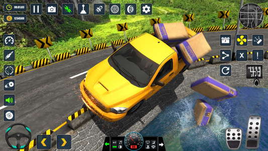 اسکرین شات 4 برنامه Offroad Pickup Truck Cargo Sim