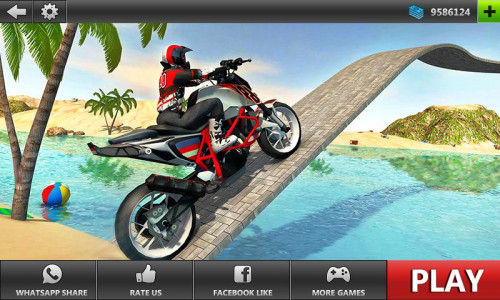 اسکرین شات برنامه Beach Motorbike Stunts Master  1