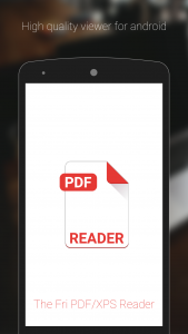 اسکرین شات برنامه Fri PDF XPS Reader Viewer 1