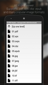 اسکرین شات برنامه Fri PDF XPS Reader Viewer 2