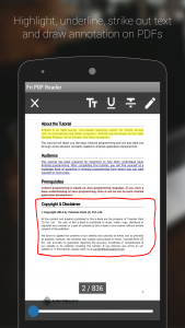 اسکرین شات برنامه Fri PDF XPS Reader Viewer 5