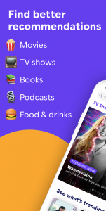 اسکرین شات برنامه Friendspire: Movies, TV, Books, Podcasts & more 1
