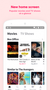 اسکرین شات برنامه WATCHA PEDIA - Movies, TV shows Recommendation App 2