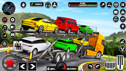 اسکرین شات 2 برنامه Car Transporter 3d:Truck Games