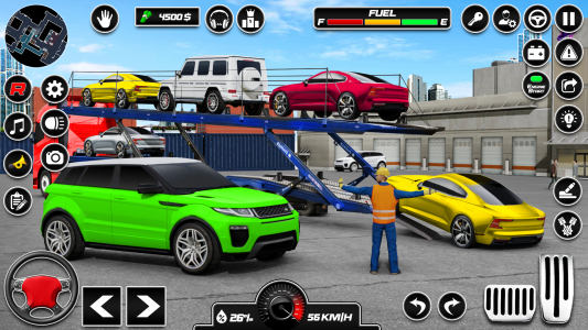 اسکرین شات 3 برنامه Car Transporter 3d:Truck Games