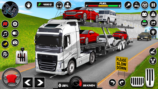 اسکرین شات 1 برنامه Car Transporter 3d:Truck Games