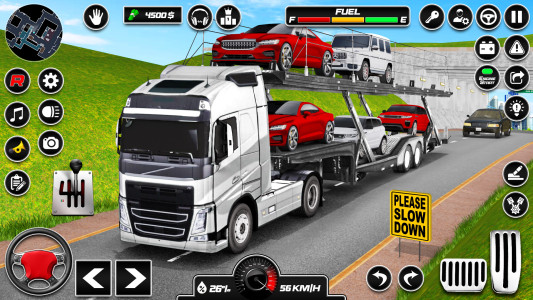 اسکرین شات 2 برنامه Car Transporter 3d:Truck Games