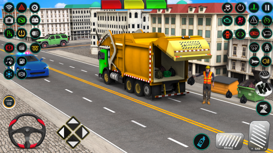 اسکرین شات برنامه Trash Truck Games Simulator 3D 8