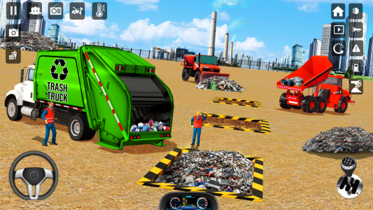 اسکرین شات 3 برنامه Trash Truck Games Simulator 3D