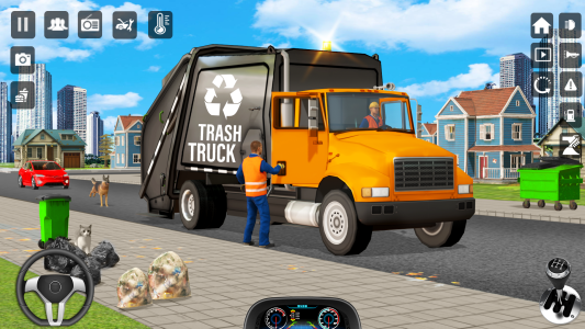 اسکرین شات 5 برنامه Trash Truck Games Simulator 3D
