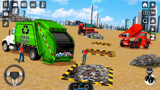 اسکرین شات برنامه Trash Truck Games Simulator 3D 3