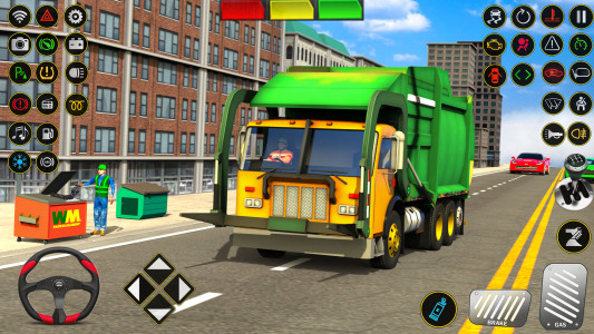 اسکرین شات 6 برنامه Trash Truck Games Simulator 3D