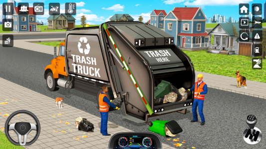 اسکرین شات 4 برنامه Trash Truck Games Simulator 3D