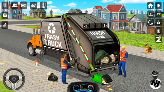 اسکرین شات برنامه Trash Truck Games Simulator 3D 4