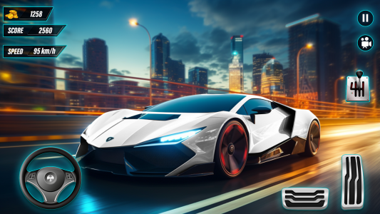 اسکرین شات 2 برنامه Highway Car Racing: Car Games