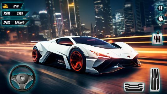 اسکرین شات 1 برنامه Highway Car Racing: Car Games