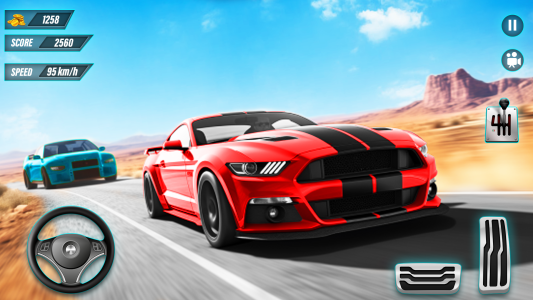 اسکرین شات 5 برنامه Highway Car Racing: Car Games
