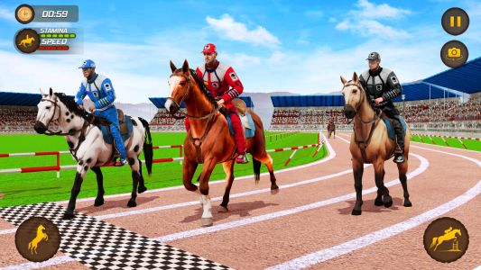 اسکرین شات 2 برنامه Horse Racing Game: Horse Games