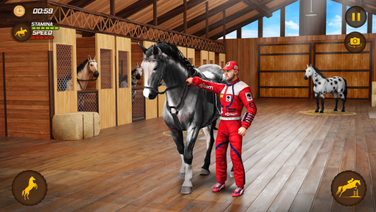 اسکرین شات 1 برنامه Horse Racing Game: Horse Games