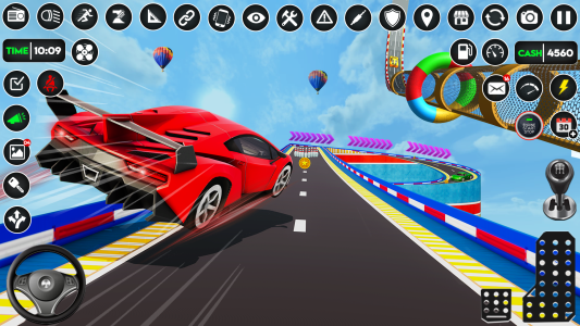 اسکرین شات 2 برنامه Car Stunts Racing: Car Games