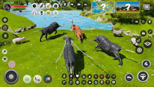 اسکرین شات بازی Wild Battle Craft Bull Games 4