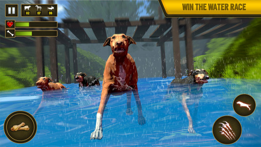 اسکرین شات برنامه Wild Dog Pet Simulator Games 3