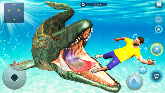 اسکرین شات 1 بازی Angry Shark Games Evolution