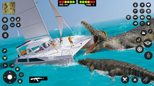 اسکرین شات 4 بازی Crocodile Games Animal Sim 3D