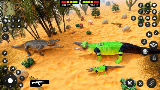 اسکرین شات 3 بازی Crocodile Games Animal Sim 3D
