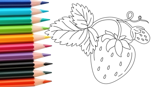 اسکرین شات 8 برنامه Fruits Coloring Book For Kids