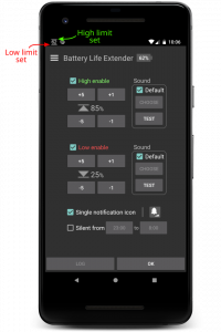 اسکرین شات برنامه Battery Life Extender 1