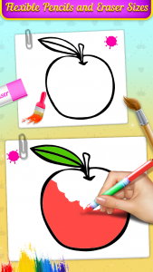 اسکرین شات برنامه Fruits Coloring Book & Drawing 4