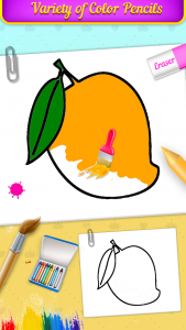 اسکرین شات برنامه Fruits Coloring Book & Drawing 3