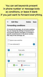 اسکرین شات برنامه SMS Forwarder 3
