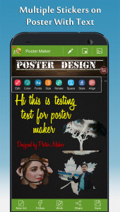 اسکرین شات برنامه Poster Maker - Fancy Text Art 3