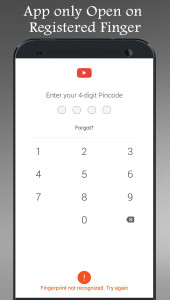 اسکرین شات 4 برنامه Fingerprint App Lock Real