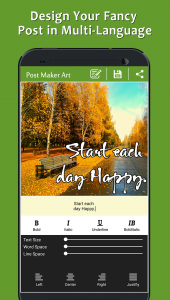 اسکرین شات برنامه Post Maker - Fancy Text Art 6