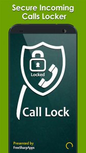 اسکرین شات برنامه Secure Incoming Calls Lock Privacy 1