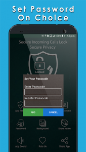 اسکرین شات برنامه Secure Incoming Calls Lock Privacy 7