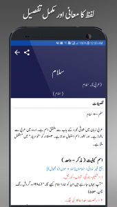 اسکرین شات 3 برنامه Offline Urdu Lughat Dictionary