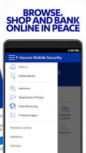 اسکرین شات برنامه F-Secure Mobile Security 7