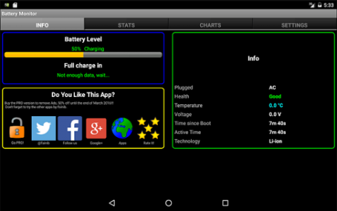 اسکرین شات برنامه Battery Monitor Widget 8