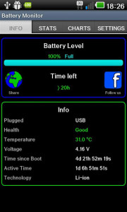 اسکرین شات برنامه Battery Monitor Widget 3