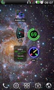 اسکرین شات برنامه Battery Monitor Widget 1