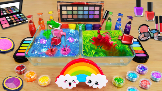 اسکرین شات 3 بازی DIY Makeup Slime: ASMR Games!