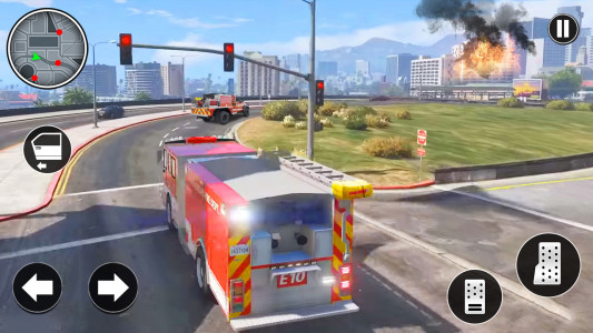 اسکرین شات بازی City Emergency Driving Games 2