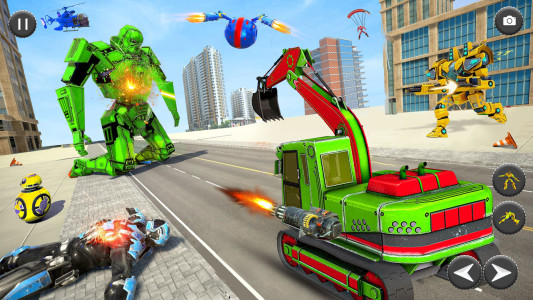 اسکرین شات 3 بازی Robots War– Car Transform Game