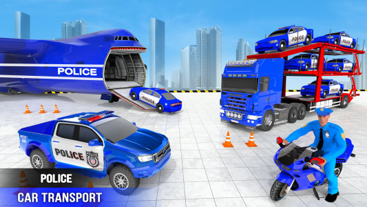 اسکرین شات بازی Police Car transporter Game 3D 5