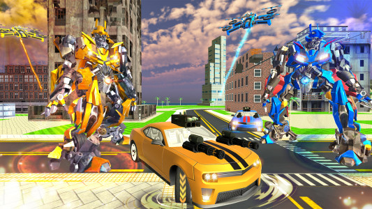 اسکرین شات 4 بازی Robot Car Drone Transform